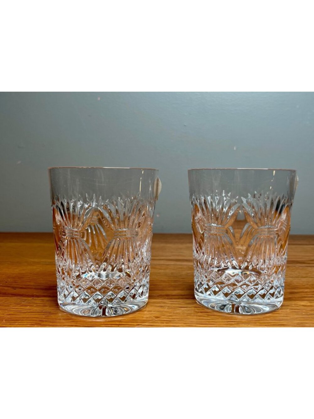 New In Box Set of 2 WATERFORD Crystal Millennium Series Prosperity Pattern Toast - Picture 3 of 16